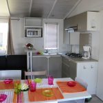 cuisine du mobilhome cordelia en vente camping à proximité de Guérande