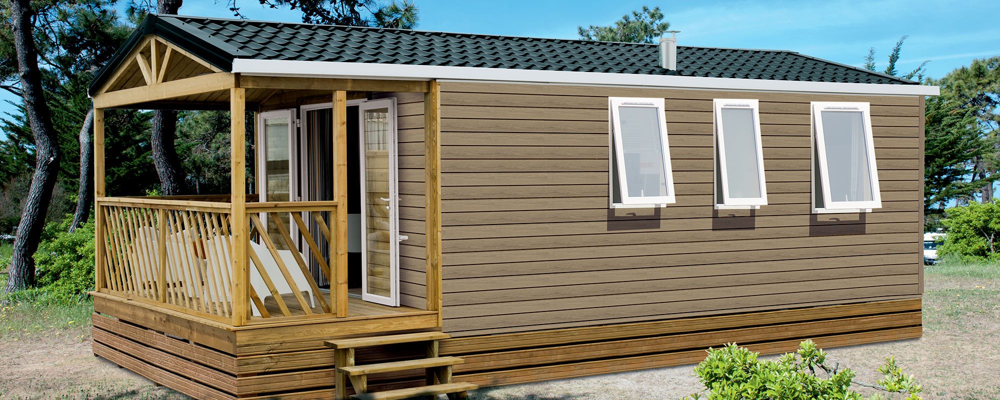 Location de mobilhome loggia bay au camping en Loire Atlantique