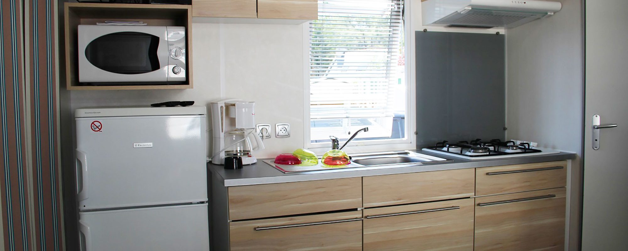 Location de mobilhome pêcheur Loire Atlantique : cuisine